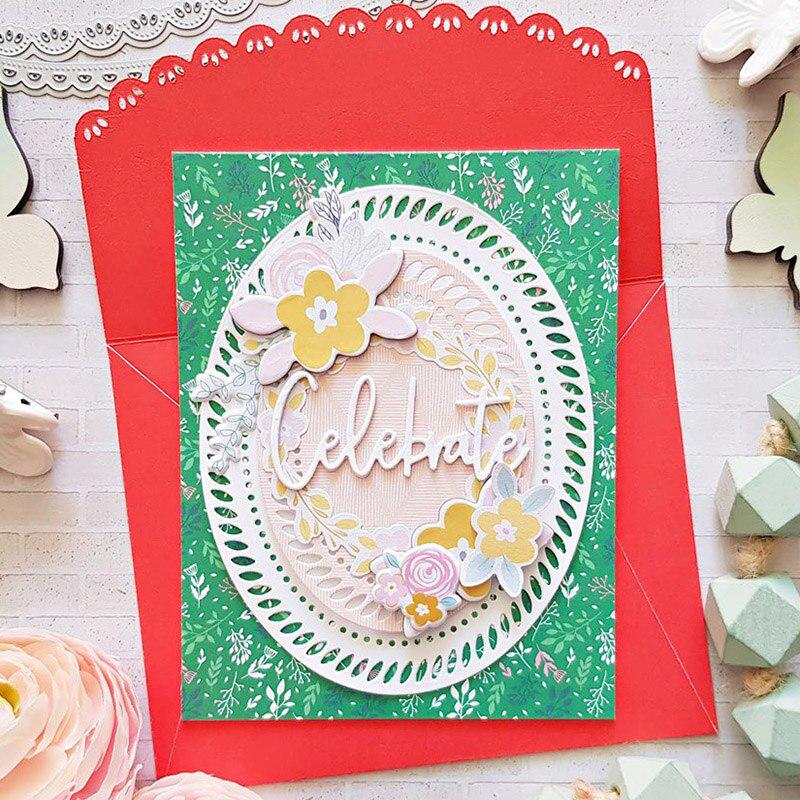 Oval Hollow Lace Set Die Scrapbooking Embossing Paper Craft Album Cards Punch Art Cutter Die