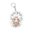 Anime Acrylic Keychains for One Piece Sanji Portgas D. Ace Straw Hat Crew Trafalgar Law Q Version Bag Pendant Acrylic Key Ring
