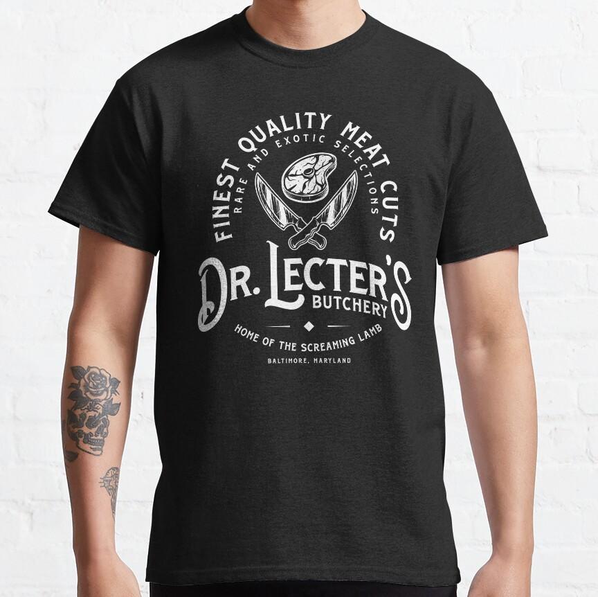 Dr. Lecters Gourmet-Dinner Hannibal Schweigen der Lämmer 100% Baumwolle Rundhals Lecter Mads Horror Hannigram T-Shirt für Männer