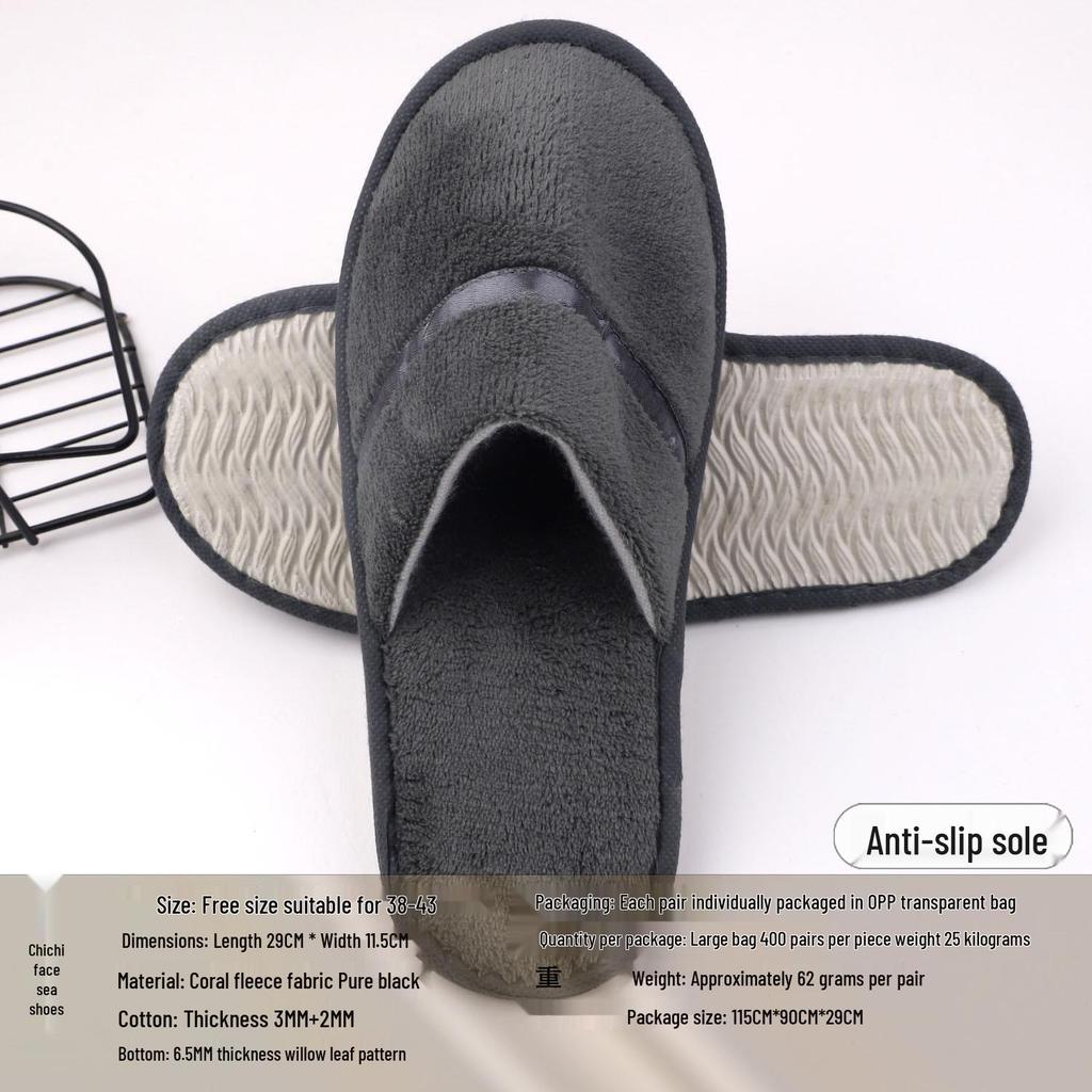 Disposable Non-slip Slippers for Hotels, B&Bs, and Beauty Salons