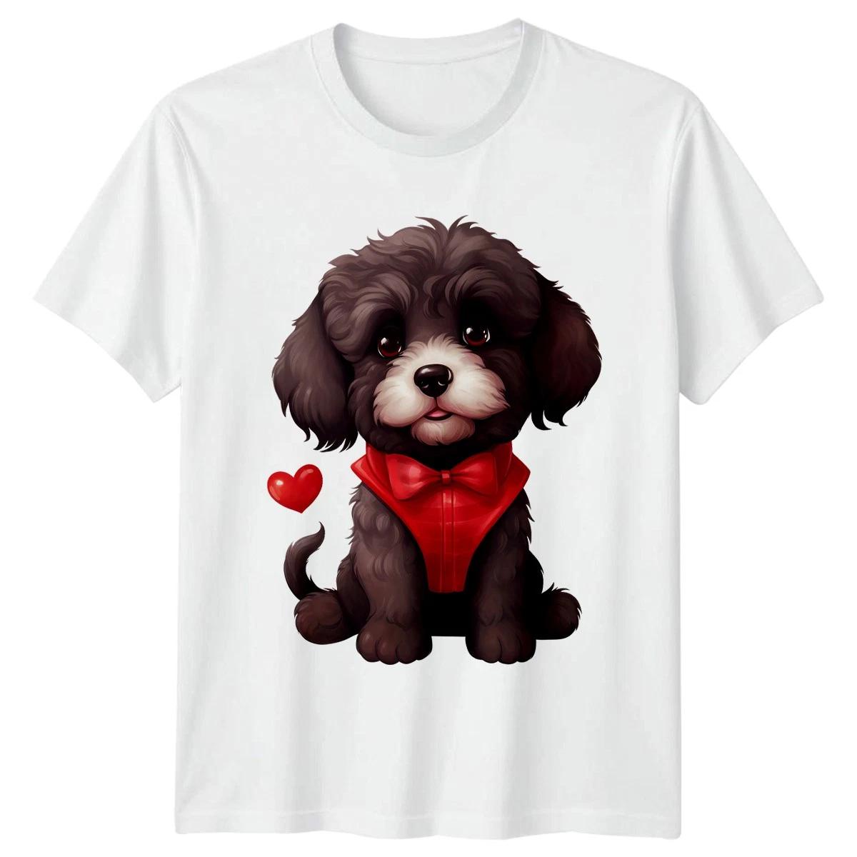 Puppy Heart Dogs Animals Mens T-Shirt Womens Graphic Tee Pet Lover Top S