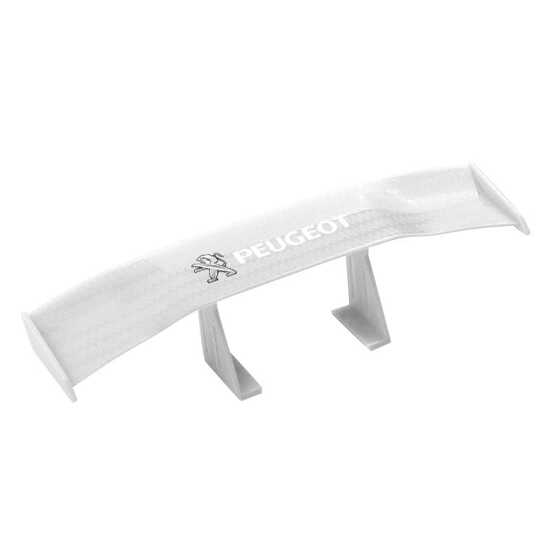 New Car Rear Mini Spoiler Wing Canard Tail Winglet ABS Carbon For Peugeot 206 207 208 306 307 308 508 106 107 108 2008 3008 5008