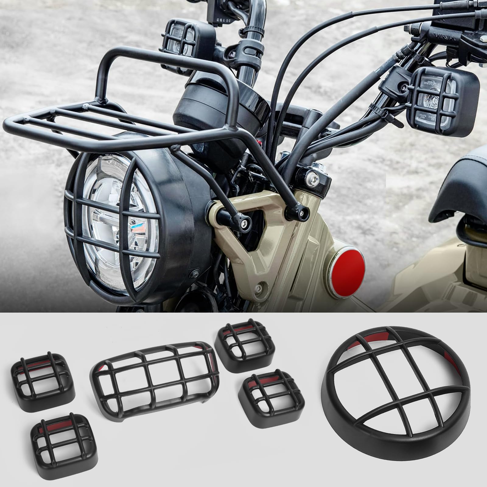 

GFARDMOTO Защитный комплект для фар, указателей поворота и заднего фонаря Защита фары Передний задний указатель поворота