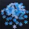 300Pcs Snowflakes Confetti Xmas Tree Ornaments Christmas Decorations for Home Winter Party Wedding Decor Supplies