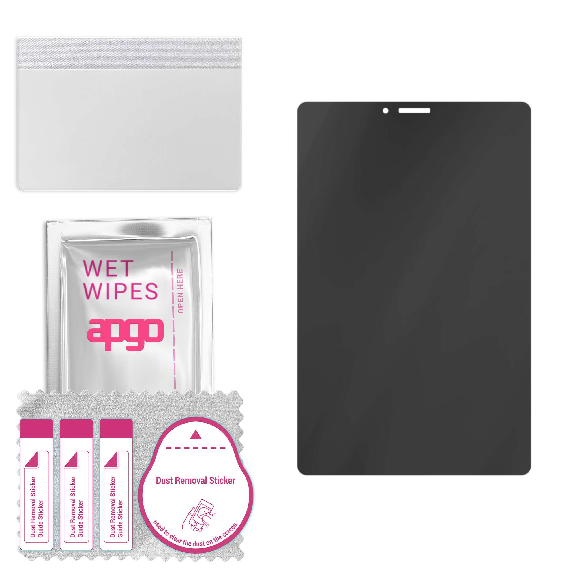 

apgo Privacy Matte Hybrid protective glass compatible with Lenovo Tab M7 Gen 2, flexible nano glass, great replacement for tempered glass, scratch-res