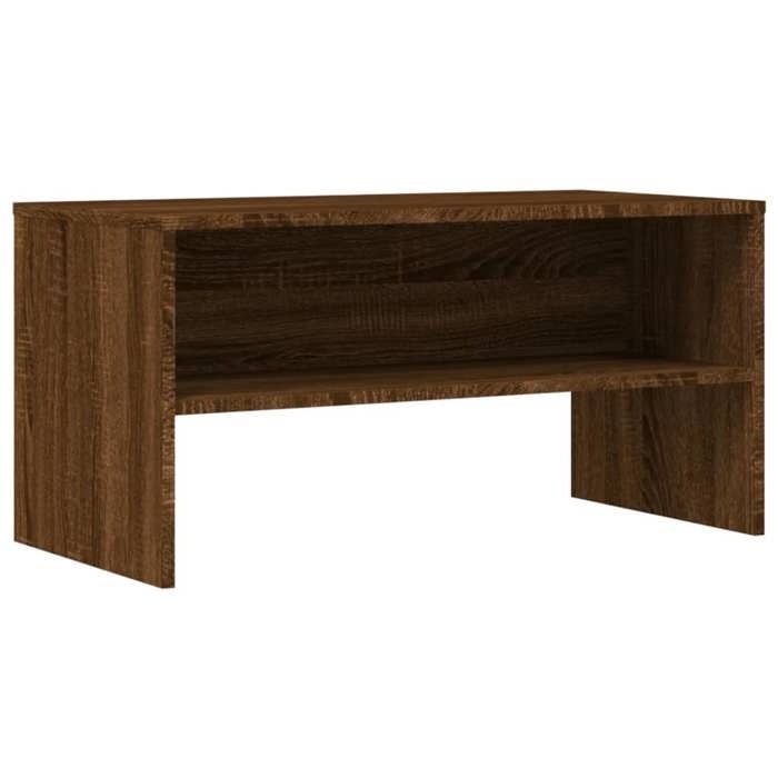 VidaXL Meuble TV chêne marron 80x40x40 cm bois d'ingénierie 815236