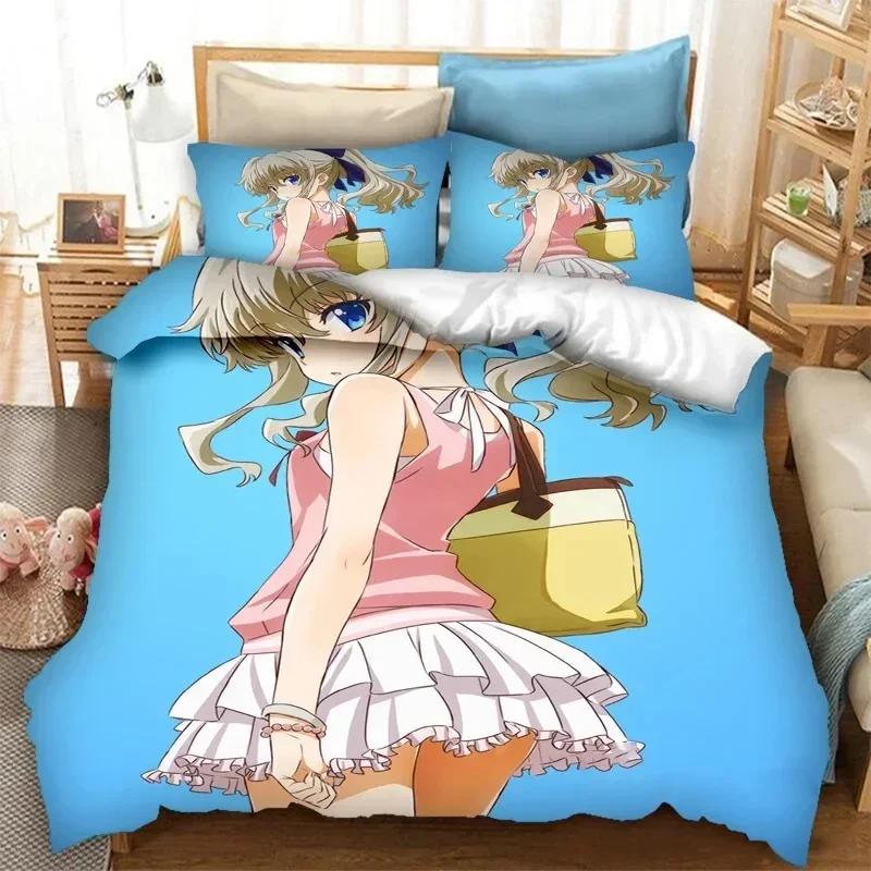 3D Print Anime Kawaii Girls Nao Tomori Bedding Set Double Twin King Duvet Cover Comforter Pillowcase Boys Girls Adults Bedroom