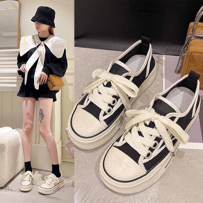 

Summer New Women Canvas Shoes Fashion Concise Platform Sneakers Comfortable Wear -Resisting Casual Shoes Womens Sneakers