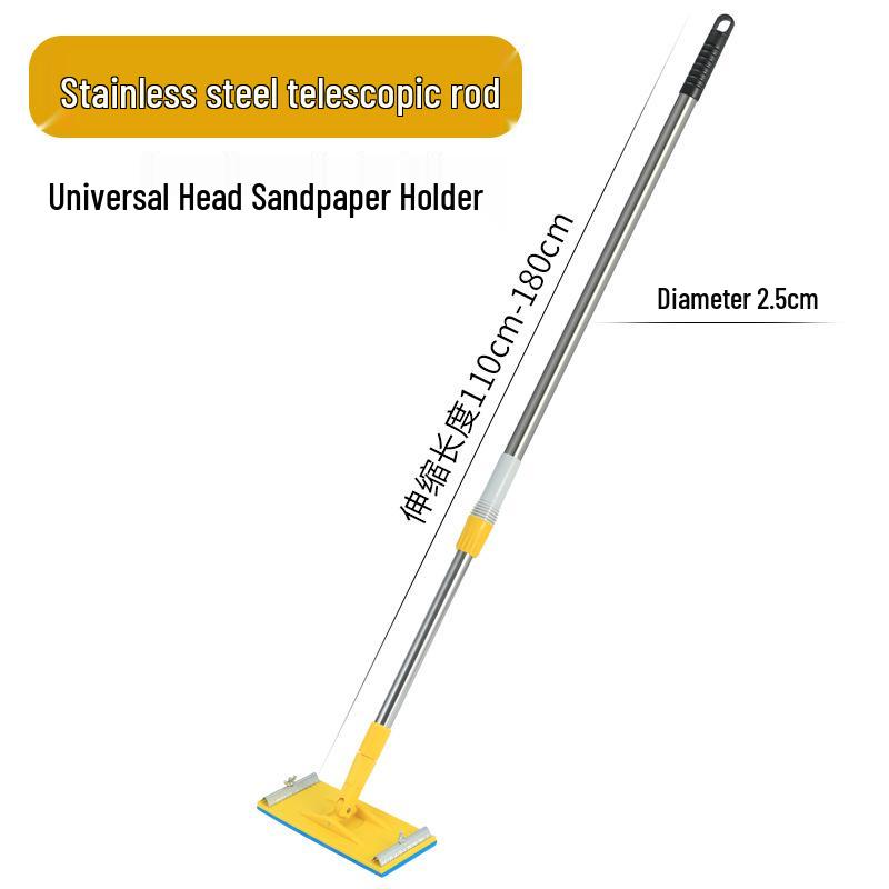 Manual Wall Sanding Tool with Self-Adhesive Sandpaper Holder