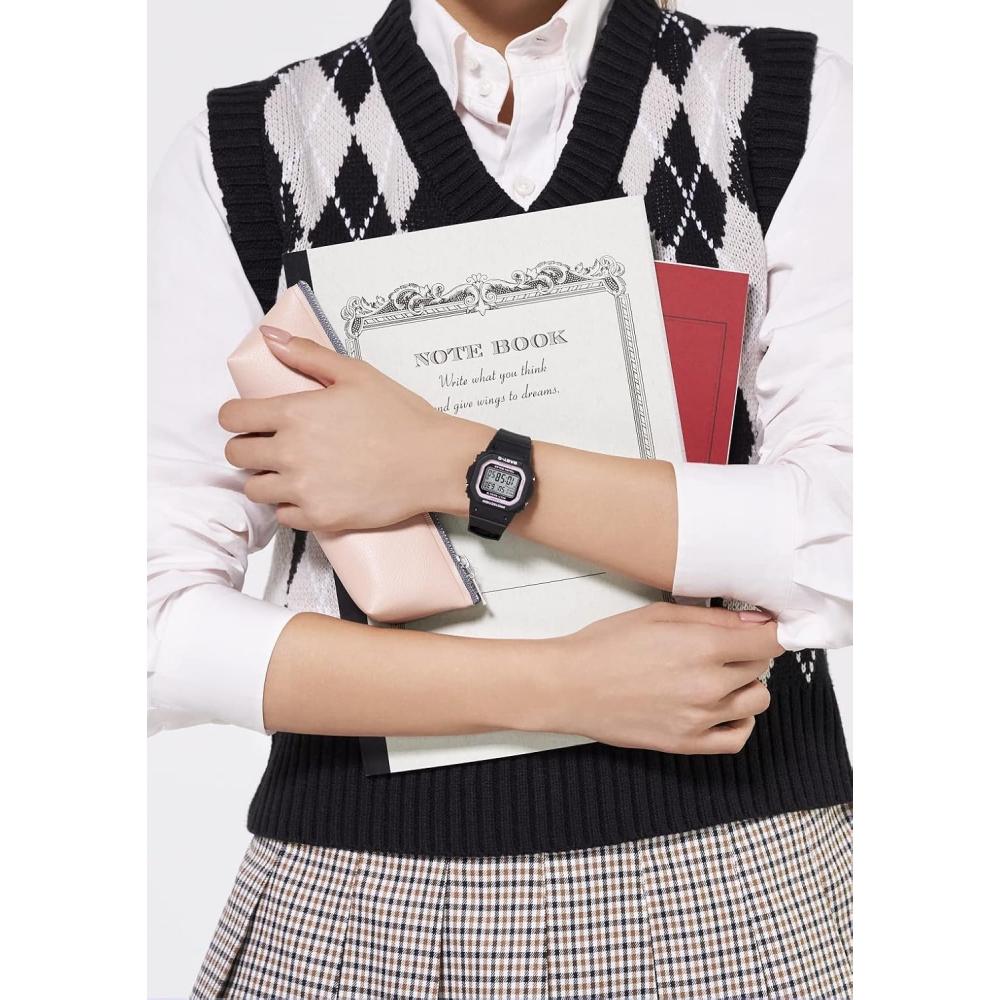 Casio [Casio] Watch Baby Gee [domestic Genuine] Radio Wave Solar Bgd 5650 1bjf Ladies Black Black Pink