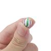2pcs Handmade Ceramic Porcelain Beads Striped Hand Painted Beads Round Spacer Beads for DIY Necklace Bracelet Jewelry Craft Making Accessories