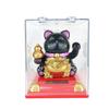 Y Solar Fortune Cat Waving Hand Ornament: Light-Powered Decor for Car, Living Room, or Office Desk