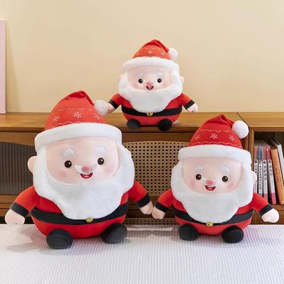Santa Claus Doll Christmas Plush Toy Cute Bearded Old Man Video Game City Grab Doll