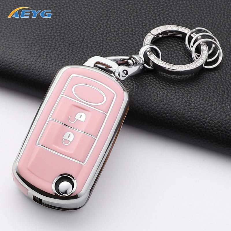 Mode TPU Autosleutelhoes Cover Shell Voor Range Rover Sport Vouge Land Rover Discovery 3 2006 2007 2008 2009 Keyless Accessoires