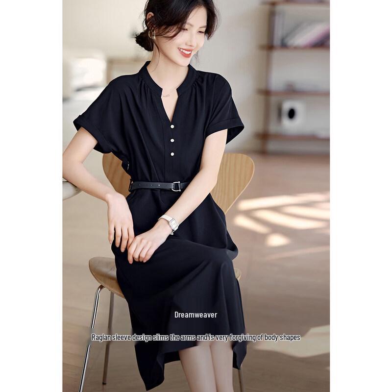 Elegant V-Neck A-Line Summer Dress
