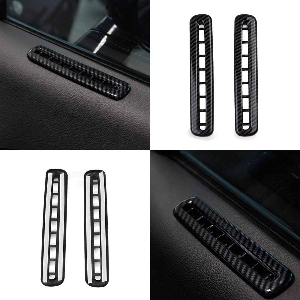 Carbon Fiber Door AC Vent Outlet Cover Trim for Dodge Challenger 2015-2023