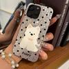 Case for Iphone XR 12 14 16 Plus 17 Pro 13 XS Max 11 18 Pro Max Air 15 Polka Dot Puppy Sparkle Crackle Foil Acrylic TPU Phone Case