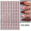 Nail Art Stickers Valentine's Day Romantic Mini Love Hollow Love French Love Adhesive Nail Stickers