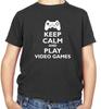 Keep Calm And Play Video Games (Console) Kids T-Shirt - Gaming - Gamer - Geek