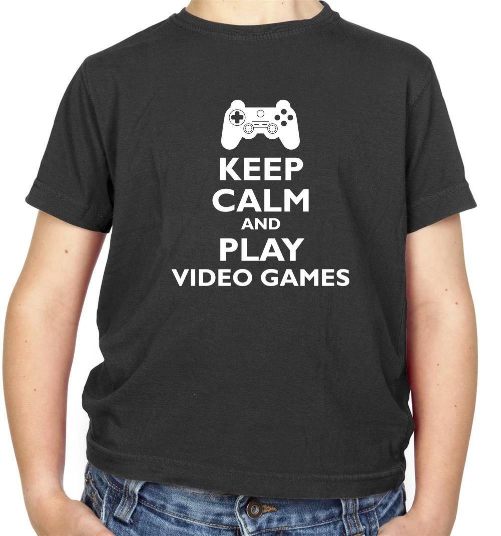 

Keep Calm And Play Video Games (Console) Kids T-Shirt - Gaming - Gamer - Geek 120