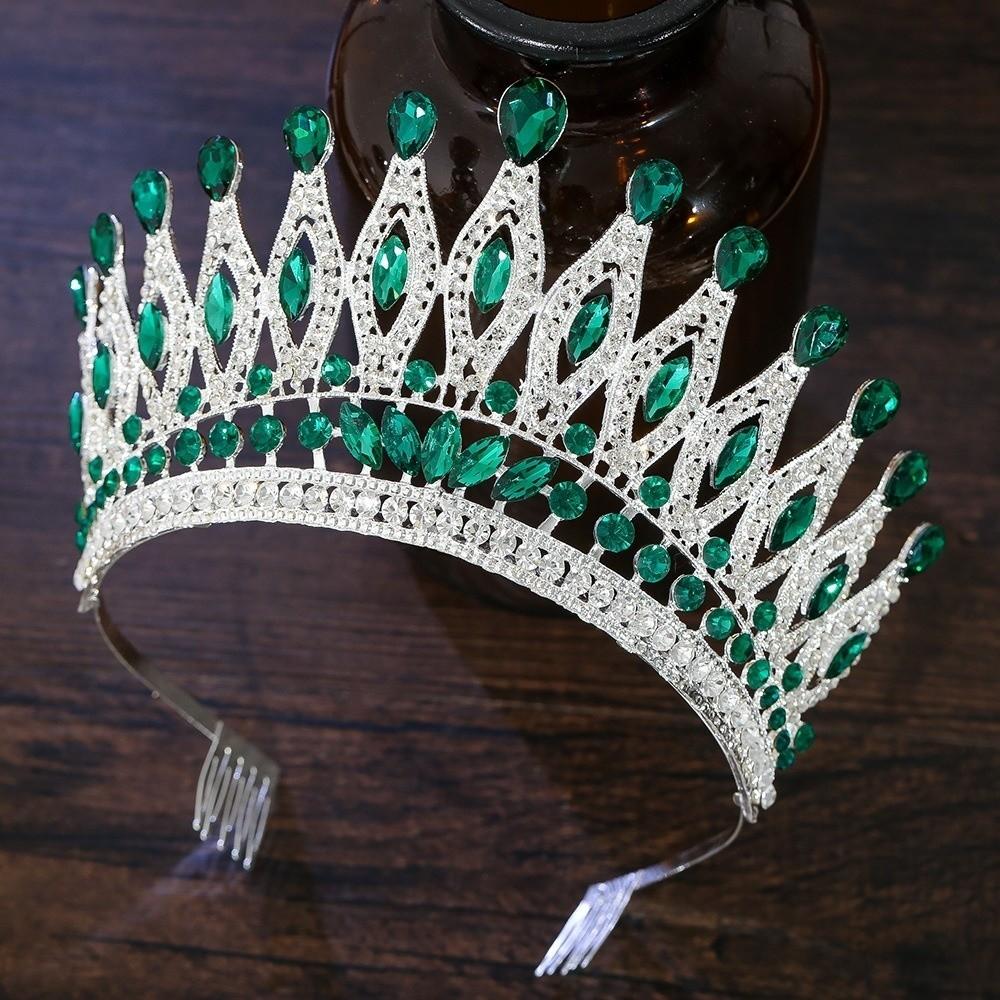 Antike Bronze Barockkrone Elegante Antike Griechische Tiara Exquisite Königinnen Tiara Krone Party
