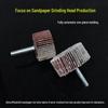 Sanding & Polishing Kit: Handle with Flap Wheel, Disc Sandpaper, Metal Polishing Wheel, Small Conical Flap Head