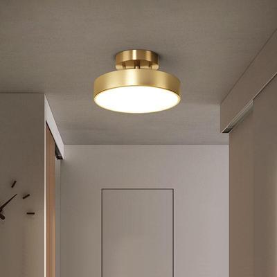 Lámpara de techo dorada nueva, iluminación nórdica, pasillo de lujo, sala de estar, dormitorio, pasillo, Interior, porche frontal, decoración de cocina
