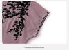 Chic Round Neck Embroidered Short Sleeve Knit Top for Mothers - Loose Fit Summer Wear for Middle-Aged Women