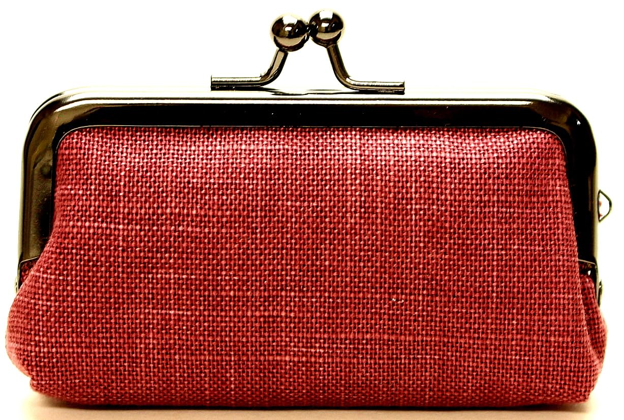 

Company Small Coin Purse with a Japanese Modern Kyoto Made in Cotton Men s Design, Japan, (Bordeaux)