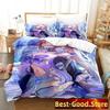 Game Genshin Impact Sangonomiya Kokomi Bedding Set Single Twin Full Queen King Size Bed Set Adult Kid Bedroom Duvetcover Sets