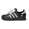 Tênis Originais SUPERSTAR Bolinhas Concha Preta Resistente à Abrasão Cano Baixo Skateboard Feminino Preto Branco EG4959(Equipa598-)