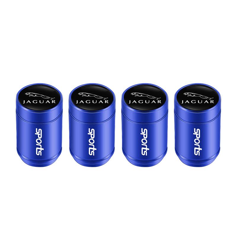 4pcs Car Wheel Tire Valve Caps Air Stem Covers For Jaguar XE XF XJ F-Type F-Pace XKR XEL XFL XK XJL XJ6 XJS E-Pace I-Pace S-Type LL79