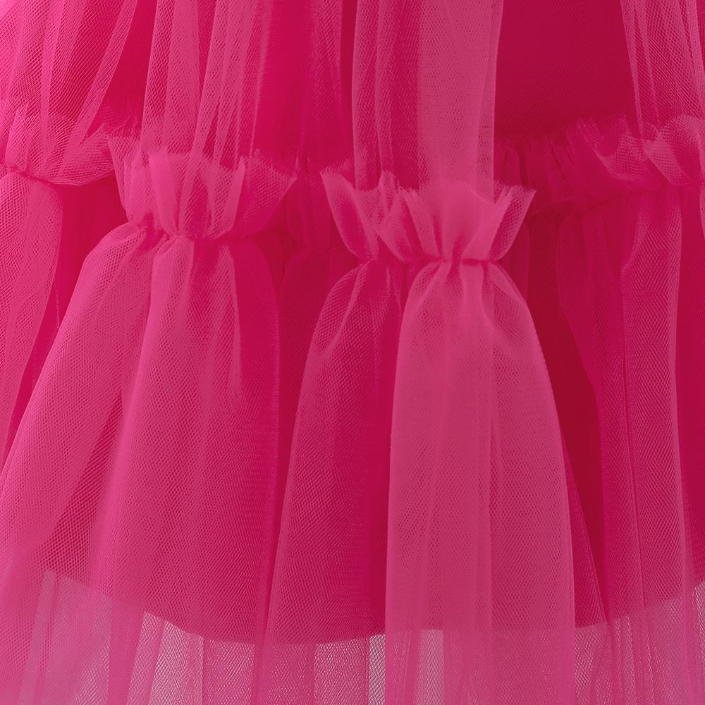 Bruiloft Baby Jurkje Roze Roze Baby Jurk Met Bloemen Prachtige