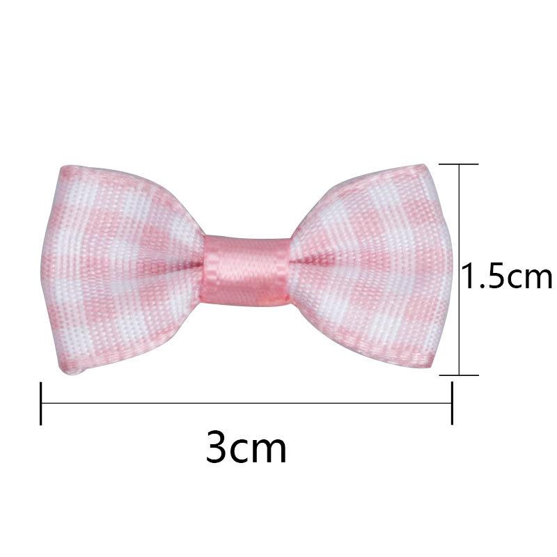 Polyester Plaid Mini Bow Tie Diy Pet Clothing Shoes Decorative Accessories Hair Accessories Hairpin Accessories
