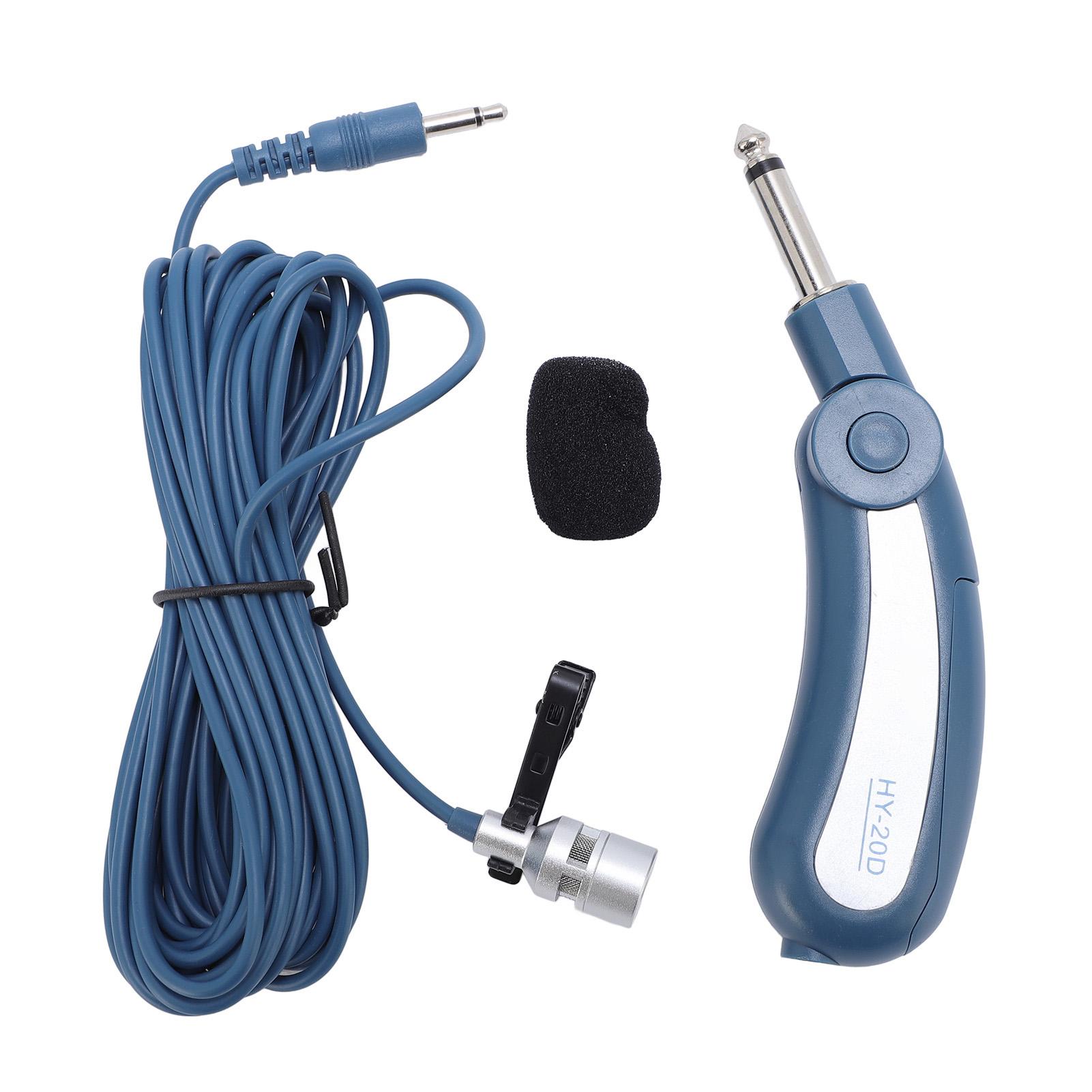 

Конденсаторный беспроводной инструментальный микрофон Полностью всенаправленный 3,5 мм штекер 6,35 мм адаптер клипса