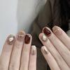 Pure Hand-made Phototherapy Manicure Amber Shell Wear Nail Finished Product Reused Nail Patch To Show Whiteness