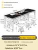 Adjustable Height Aluminum Folding Picnic Table & Chairs Set for Outdoor Camping & BBQ