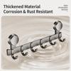 No-drill Door Back Vacuum Suction Cup Hooks Storage Rack