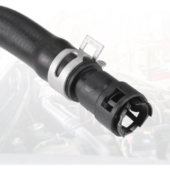 Engine Heater Hose Assembly No.BL1Z18472B HVAC Heater Outlet Pipe for Ford Expedition 2011-2014 Rubber Black