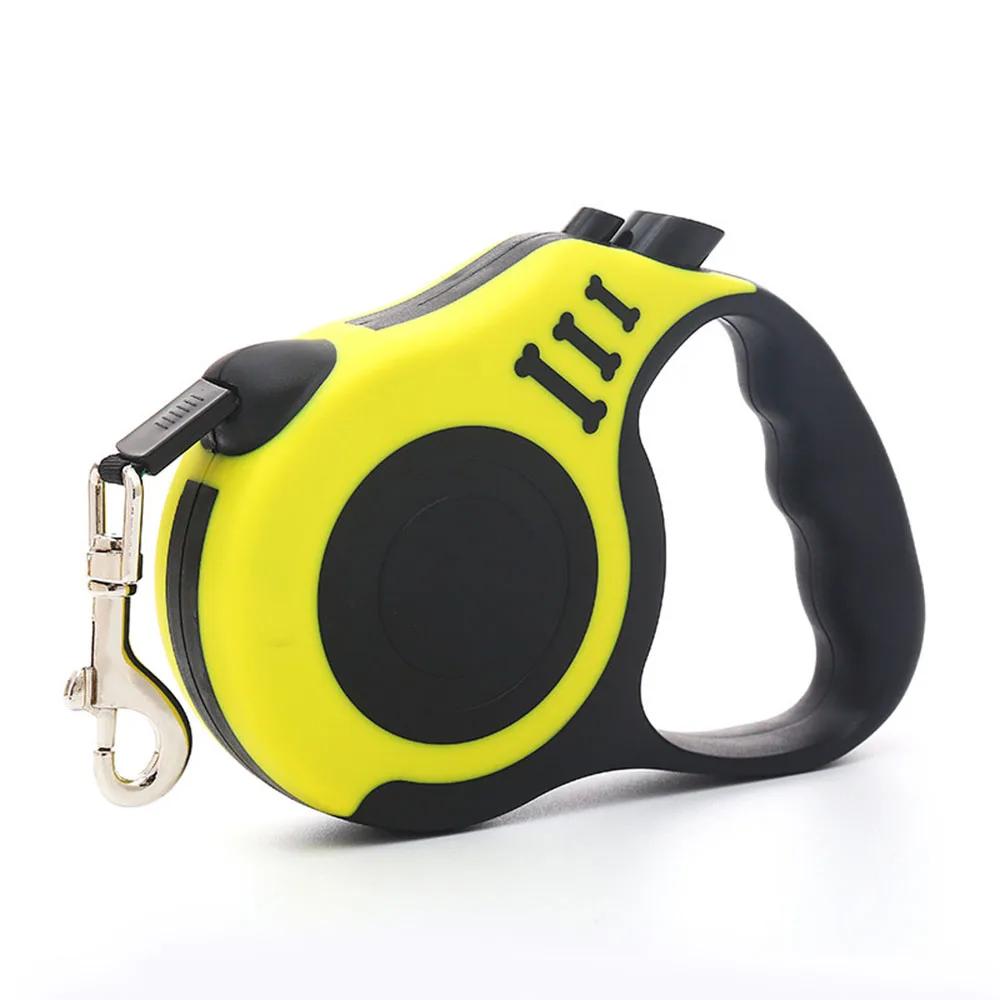 

Premium Leash High Quality Retractable Dog Leash Automatic Telescopic Tractor Dog Tape Pet Tape 3m 5m Durable and Convenient with Non-Slip Handle Do 3m жёлтый