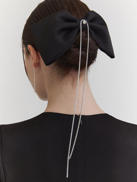 THECHEMI Jewel Ribbon Hair Pin (2 Colors)