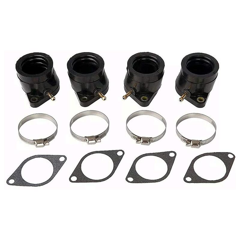 4PCS Intake Tube Boot Replacement for XJ650 XJ750 1981-1983 Replacement for 5G2-13586-02-00 5G2-13596-01-00