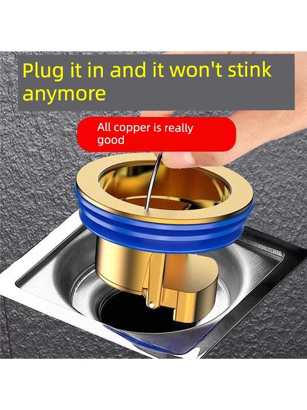 Bathroom Floor Drain Deodorizer, Small Diameter Sewer Anti-Odor Device, Toilet Anti-Insect and Anti-Clogging Drain Cover, Universal
