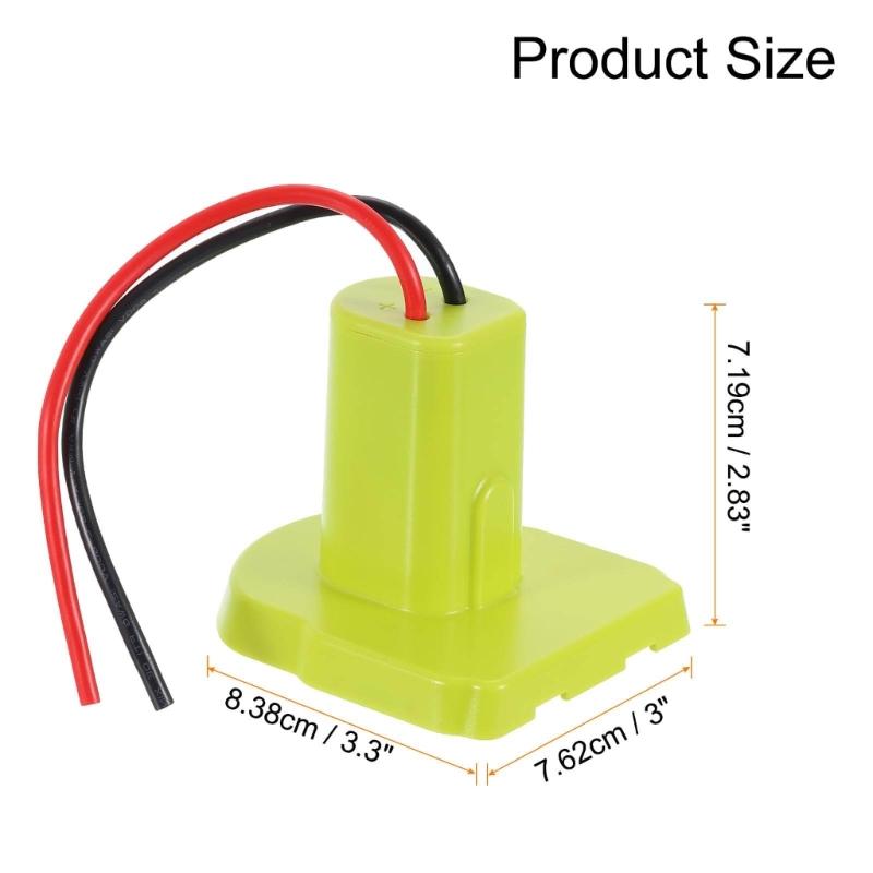 18V Battery Converter Kit with 30A Fuses Defense Plastic Double Output Adapters for DIY Power Tool & Ride Toys