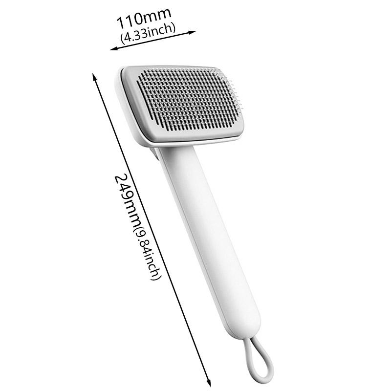 

Professional Pet Grooming Comb Portable Washable Needle Comb Easy ToOperate Hanging For Long Short Hair Pets SuppliesAccessories белый