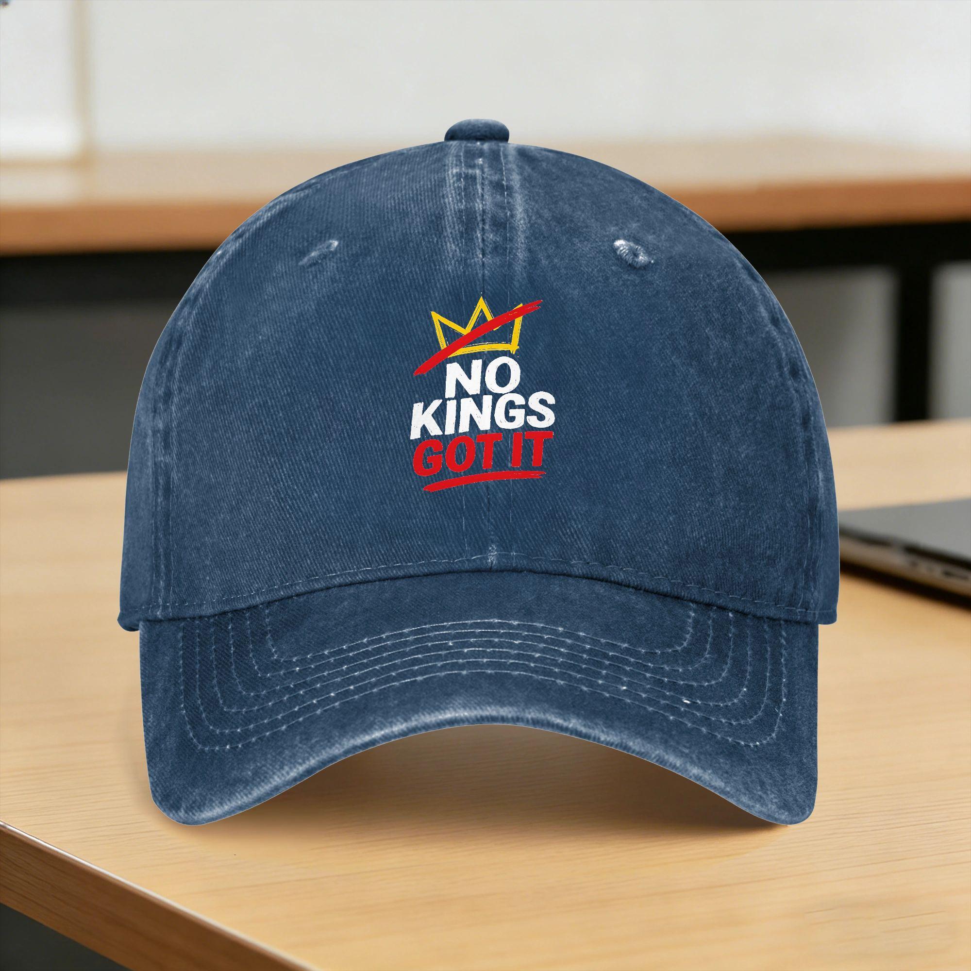 

No Kings Got It Sun Baseball Cap FeUnisex Unisex Design Trucker Hat Spring y2k Funny Tennis Skate Hot Sale Baseball Caps One Size