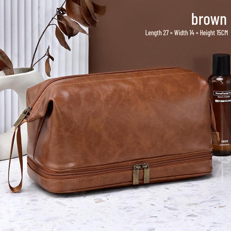 Мужская дорожная косметичка из ПУ - Портативный органайзер для косметики