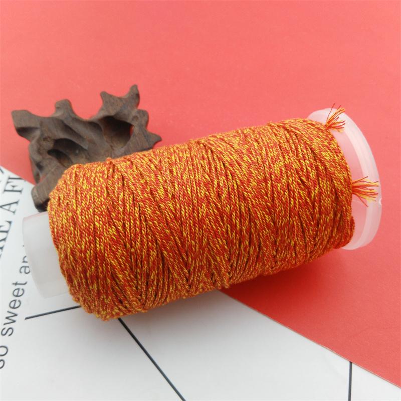 Qs Hand-Rubbed Cotton Thread 18 Strands Of Section Dyeing Gradient Diy Hand-Woven Bracelet Bracelet Rope Play Thread Rope Beading Matching