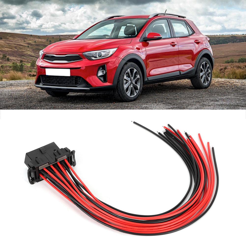 OBD2 16Pin Male Connector Extension Adapter Opening Female Cable Fits for Kia