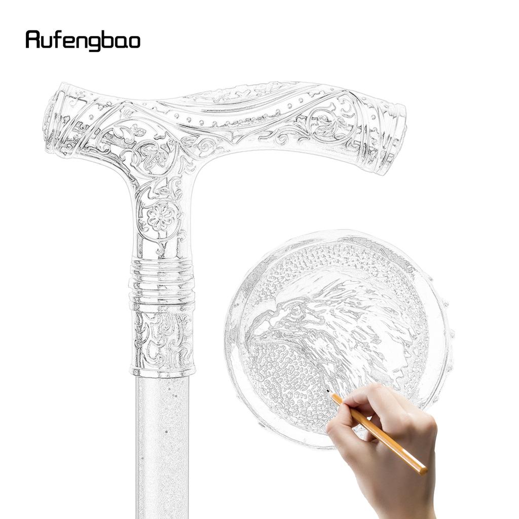 Totem cu flori cu cap de vultur de aur Baston de mers în relief la modă Baston de mers Gentleman Crosier Buton Baston de mers 93 cm